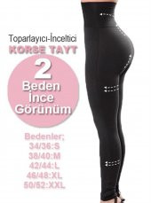 tayt korse Nightlight İki Beden İnceltici Korse Tayt - 2