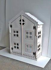 BEBEK OYUN EVİ,Ahşap Çocuk Oyun Evi - 1