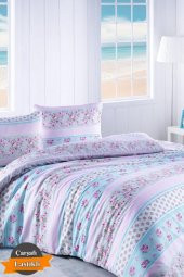 Arezo 180x200 cm Çarşafı Lastikli Battal Nevresim Takımı - 1