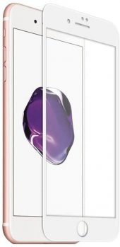 iPhone 7 Tam Kaplayan Ekran Koruyucu Beyaz - 1