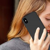 iPhone XR Nano Silikon Kılıf Siyah - 5