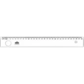 Hatas 30 Cm Mercekli Cetvel - 1