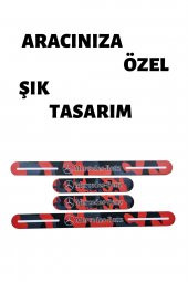 MERCEDES PLEKSİ KAPI EŞİĞİ KIRMIZI ( KAMUFLAJ ) - 2