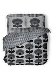 Retro Flora Çift Kişilik Nevresim Takimi thumbnail 1