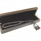 Kişiye Özel Kutulu 1000 Ayar Gümüş Trabzon Örme Tesbih thumbnail 2