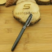 İsme Özel Metal Siyah Pürmüz Alevli Çakmak + Kalem Hediyeli thumbnail 2