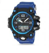 Joefox Mavi Kordonlu Erkek Kol Saati Dijital Su Geçirmez - 1