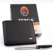 Zenga Hakiki Dana Derisi Erkek Cüzdan+Metal Roller Kalem HEDİYELİ - 1