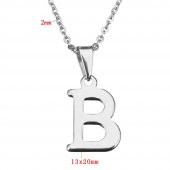 Kişiye Özel Harf Çelik Kolye Sevgiliye Hediye - 5