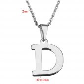 Kişiye Özel Harf Çelik Kolye Sevgiliye Hediye - 7