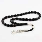 925 Ayar Gümüş Kazaz Püskül Arpa Kesim Oltu Tesbih Tespih thumbnail 2