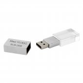 İsme Kişiye Özel 8 GB Işıklı Camlı USB Bellek - 1