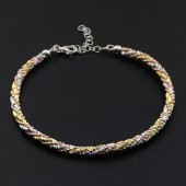 925 ayar Gümüş Dorika Burgu Bilezik Bileklik thumbnail 2