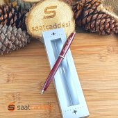 İsme Özel Steel Pen Bordo Tükenmez Kalem - 1