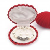 İsme Kişiye Özel 925 Ayar Gümüş Gerçek İnci Bileklik Küpe Seti - 1