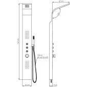 GPD Duş Paneli Inox Yüzey DSP08 - 2