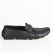 Günlük Siyah Hakiki Deri Erkek Ayakkabı - 4