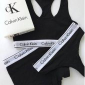 Calvin Klein Modern Cotton Bralette 3'lü Spor Bayan İç Giyim Set Calvin Klein Kadın Spor tanga boxer      BÜSTİYER - 6