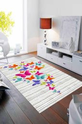 Diijital Baskı Kaymaz Taban Halı Mvh 262  RENKLİ 080X300 - 1