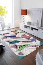 Diijital Baskı Kaymaz Taban Halı Mvh 296  RENKLİ 160X230 - 1