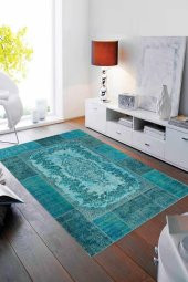 Diijital Baskı Kaymaz Taban Halı Mvh 308  RENKLİ 120X180 - 1