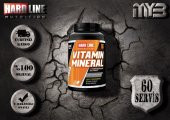 Hardline Vitamin Mineral 120 Tablet Multivitamin 12 Vitamin 9 Mineral 60 SERVİS - 1