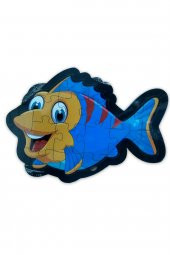 Balık Şekilli Ahşap Puzzle Yapboz - Ücretsiz Kargo - 1