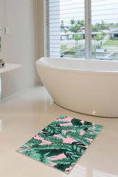 60x90 Dijital Baskılı Kaymaz Tabanlı Amazon Banyo Paspası - 1