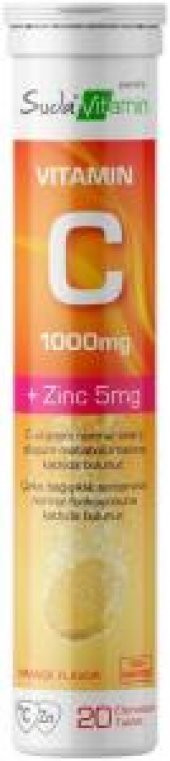 Suda Vitamin C 1000mg + Zinc 15mg Suda Eriyen 20 Tablet - 2