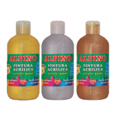 Alpino Akrilik Boya Şişe 250 ML Metalik Bronz DV000134 - 1
