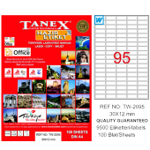 Tanex Lazer Etiket 100 YP 30x12 Laser-Copy-Inkjet TW-2095 - 1