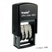 Trodat Tarih Kaşesi Otomatik Türkçe 3 MM Mavi Keçe 4810 - 1