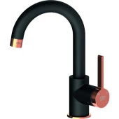 Gpd Gildo MTL165-S-R Tek Gövde Lavabo Bataryası Siyah thumbnail 1