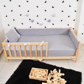 Montessori Kenar Koruma Süs Yastık Set Nevresim Takımı 90X190 111 - 5