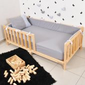 Montessori Kenar Koruma Süs Yastık Set Nevresim Takımı 90X190 111 - 1