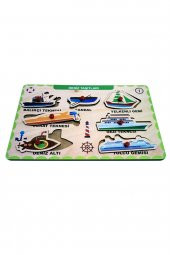 Ahşap Tutmalı Bul Tak Yapboz Deniz Taşıtları - 1