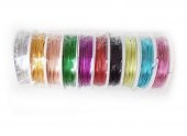 Aluminyum Makara Tel - 1mm Kalınlık- 10 Farklı Renk thumbnail 1