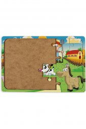 Çiftliğim 24 Parça Ahşap Puzzle - 4