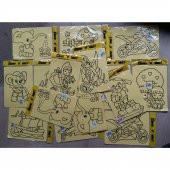 4 Adet Büyük Boy (A4) Kum Boyama Seti - 3