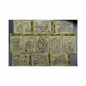 30 Adet Büyük Boy (A4) Kum Boyama Seti - 2