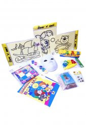 Evde Kal Çocuk Aktivite Paketi 2  - Kum Boyama - Origami, Çim Adam - 2