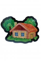 20 Parçalı Ev Şeklinde Ahşap Yapboz Puzzle - 1