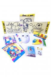 Evde Kal Çocuk Aktivite Paketi 2 - Kum Boyama - Origami, Çim Adam - 1