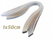 Hayal Quilling Kağıdı - Bej Renk 1x50cm 50li - 1