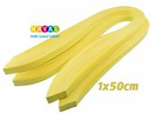 Quilling Kağıdı - (Limon) Sarı Renk 1x50cm 50li - 1