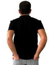 POLO TSHIRT ENGLAND LONDON POLO CLUB ERKEK TSHIRT POLO YAKA SİYAH - 4