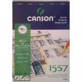 Canson Teknik Resim Defteri Blok Üstten Spiralli 40 YP A3 120 GR FCNS12040A3US - 1