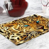 Halıportalı Üç Boyutlu Kaymaz Taban Aslan Dekoratif Halı I-B-469 - 1