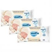 Molfix İzotonik Sulu Ferah Temizlik Islak Mendil Yenidoğan 3x50 150li - 1