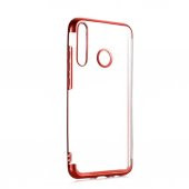 Huawei P40 Lite E Kamera Korumalı Köşeleri Renkli Şeffaf Kılıf - 3